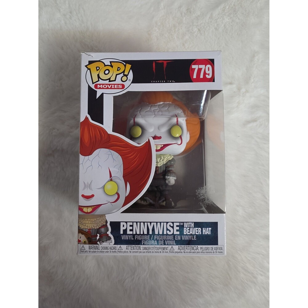 Funko Pop! vinyl figure of Pennywise with a beaver hat from It Chapter Two #779